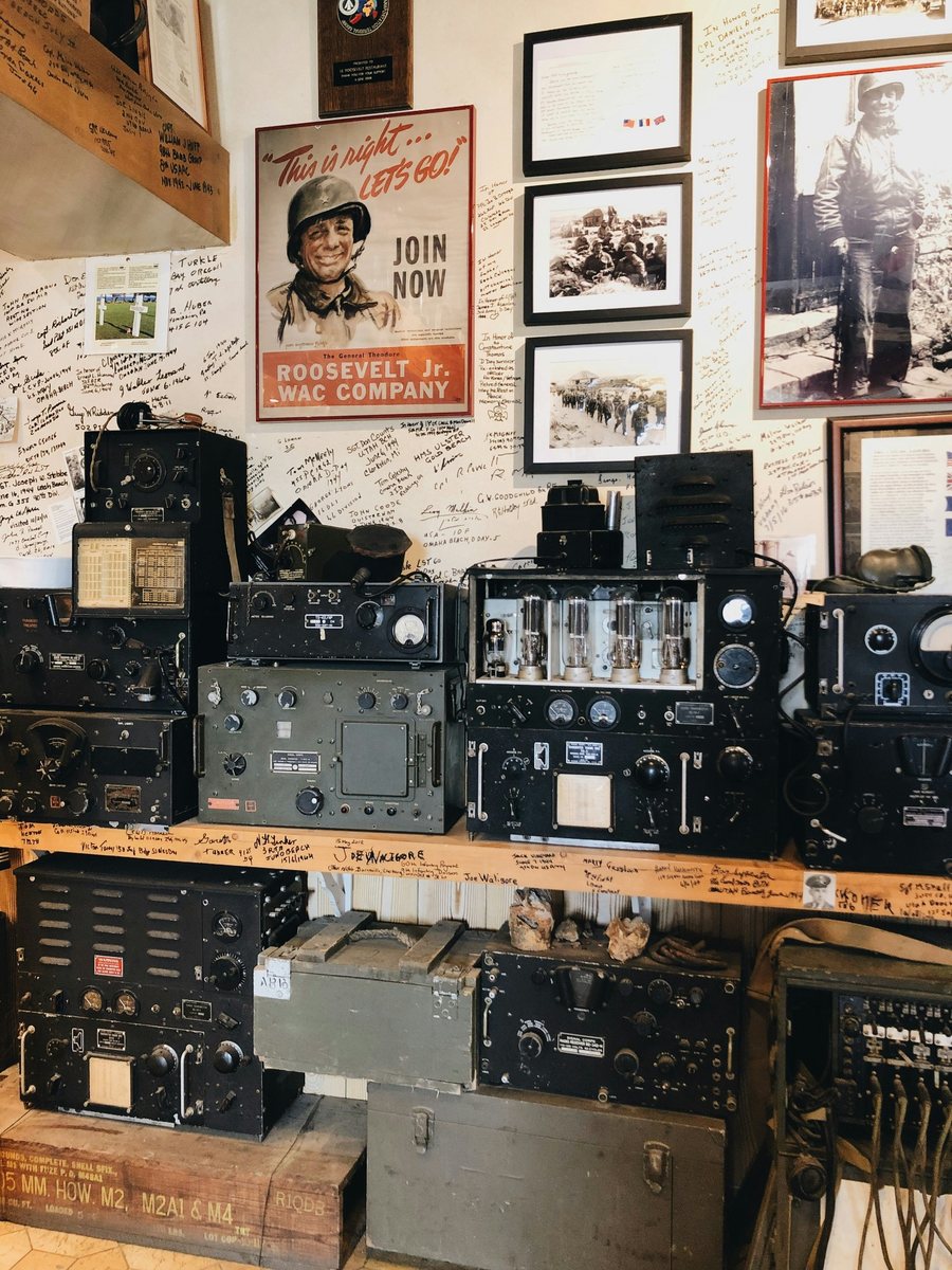Vintage radio equipment display
